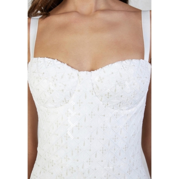 Nadine Merabi Hailey White Jumpsuit | NWT - Picture 3 of 16